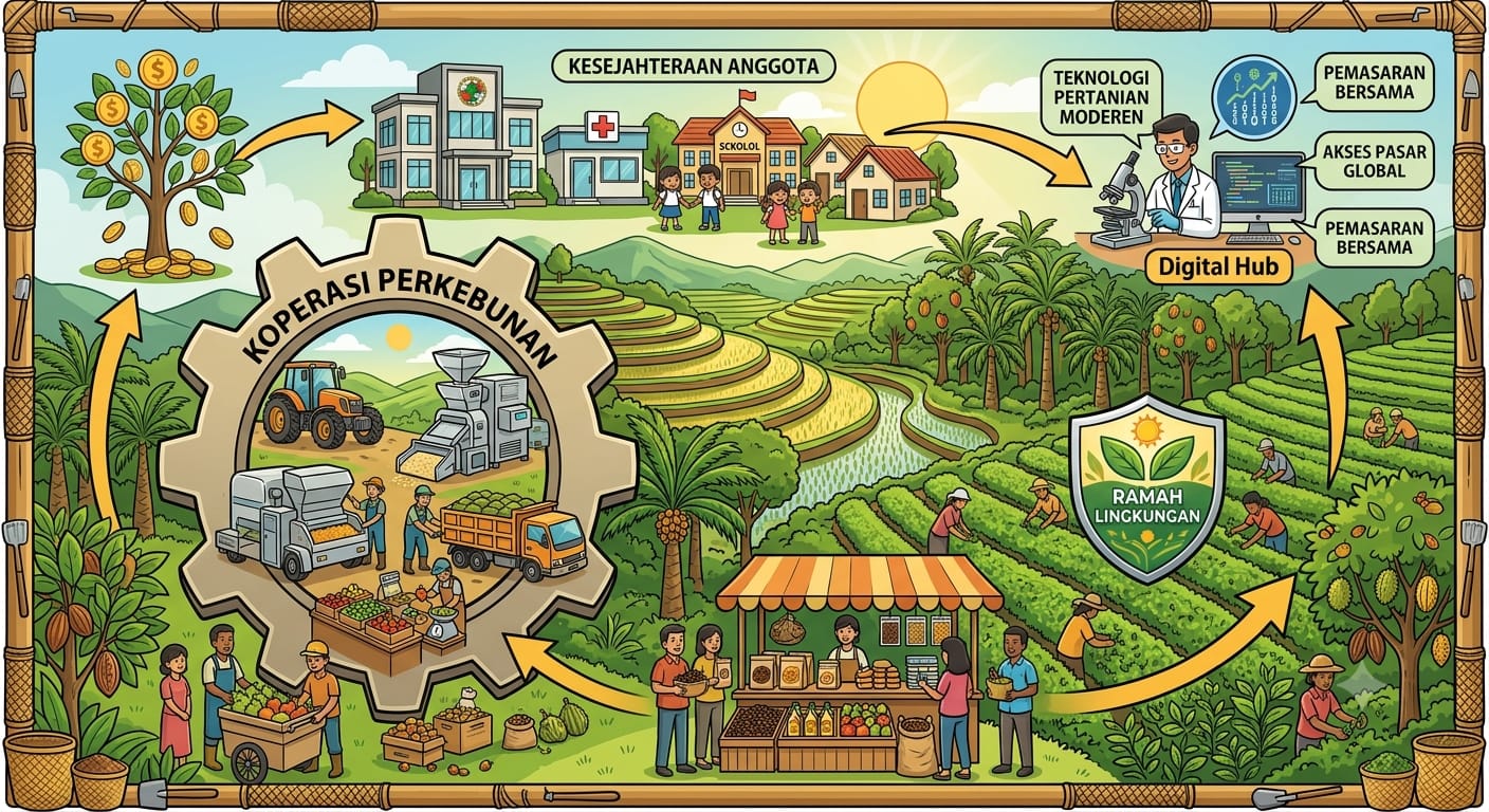 Manfaat “Gila" Kembangkan Koperasi Pertanian Perkebunan