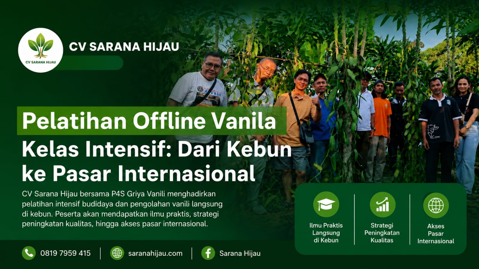 Kelas Intensif Vanili: Dari Kebun Menuju Pasar Internasional, Belajar Langsung di Lapangan
